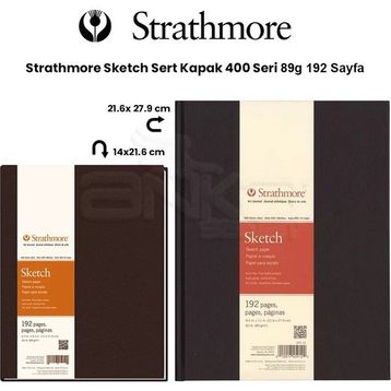 Strathmore 400 Series Sketch Sert Kapak 89 gr 192 Yaprak Resim Defteri