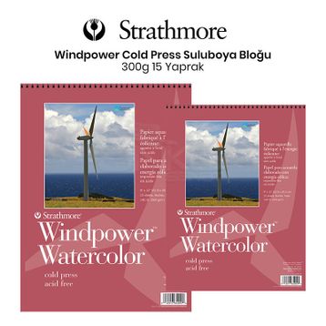 Strathmore Windpower Watercolor Cold Press 15 Yaprak 300 gr Resim Defteri
