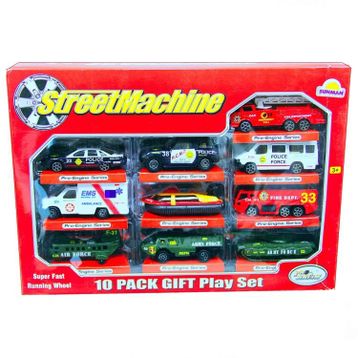 Street Machine 10'lu Metal Oyuncak Araba