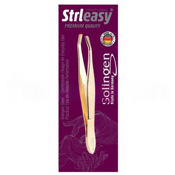 Strleasy 6230 Solingen İnce Uç Gold Çelik Cımbız