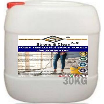 Strong & Clean 30 kg Yüzey Temizleyici Konsantre 1/60 Sabun Kokusu