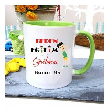 Strongart Beden Öğretmenine Özel Öğretmenler Günü Hediyesi Kişiye Özel Kupa Bardak