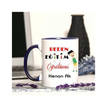 Strongart Beden Öğretmenine Özel Öğretmenler Günü Hediyesi Kişiye Özel Kupa Bardak