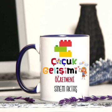 Strongart Çocuk Gelişimi Öğretmenine Özel Öğretmenler Günü Hediyesi Kişiye Özel Kupa Bardak