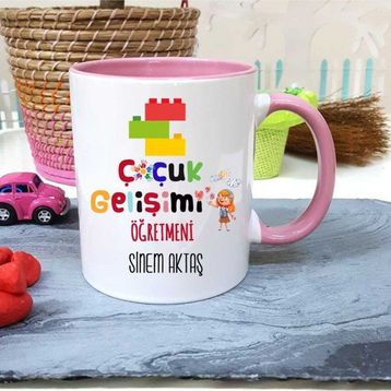 Strongart Çocuk Gelişimi Öğretmenine Özel Öğretmenler Günü Hediyesi Kişiye Özel Kupa Bardak