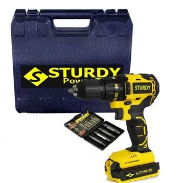 Sturdy Express Seri 58 V 6 Ah Metal Şanzumanlı Darbeli Li-Ion Çift Akülü 27 Parça Matkap