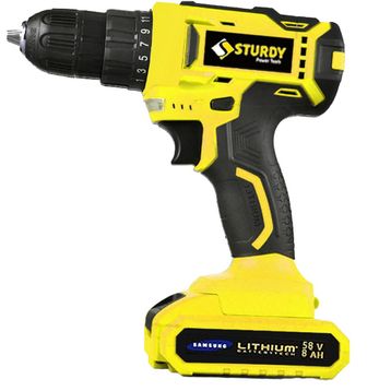 Sturdy Harry Seri 58 V 6 Ah Lion Çift Akülü Darbeli Turbo 27 Parça Şarjlı Matkap