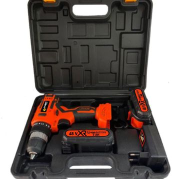 Sturdy New Model 48 V 5 Ah Çift Akülü Şarjlı Vidalama Matkap