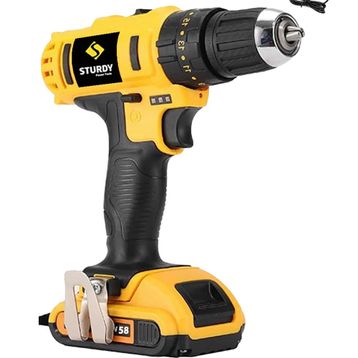 Sturdy New Model 58 V 6 Ah Lion Çift Akülü Darbeli Turbo Şarjlı 27 Parça Vidalama Matkap
