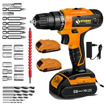 Sturdy New Seri 54 V 8 Ah Metal Şanzumanlı Li-Ion Çift Akülü Matkap