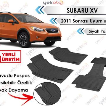 Subaru Xv 2011 Sonrası Siyah Havuzlu Paspas