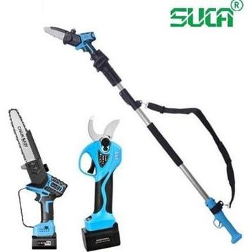 Suca SC 8611 + 5808 Uzatma Aparatlı Akülü Budama Makası ve Testere