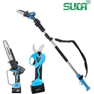 Suca SC 8611 + 5808 Uzatma Aparatlı Akülü Budama Makası ve Testere