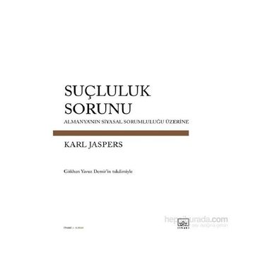 Suçluluk Sorunu - Karl Jaspers