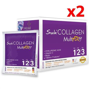 Suda Collagen Multiform Aromasız 2 Adet 10 gr 30 Saşe