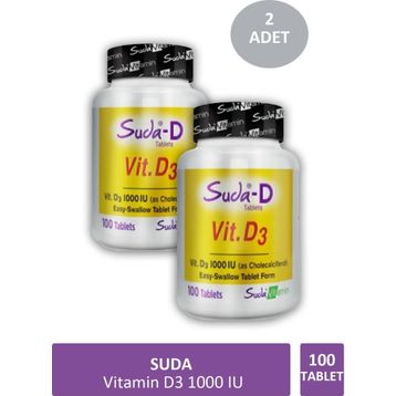 Suda-D Vitamin D3 1000 IU 100 Tablet