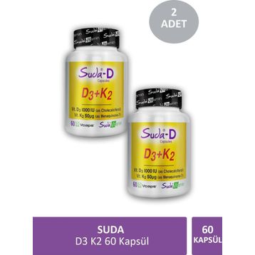 Suda-D Vitamin D3 K2 2x60 Kapsül