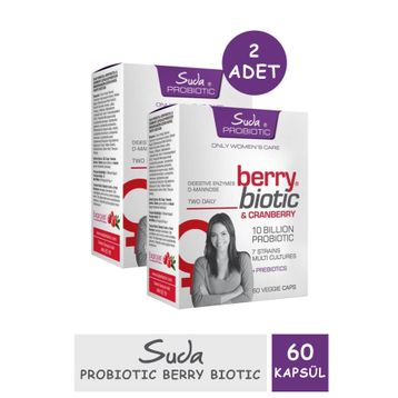 Suda Probiotic Berrybiotic Cranberry 60 Kapsül