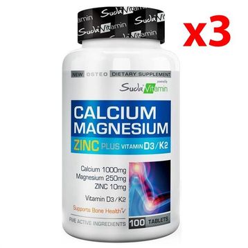 Suda Vitamin Calcium Magnesium Zinc Plus 100 Tablet