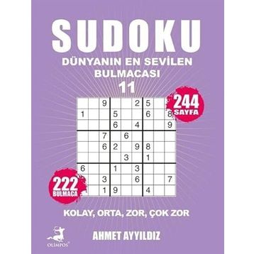 Sudoku Dünyanın En Sevilen Bulmacası 11 Olimpos Yayınları