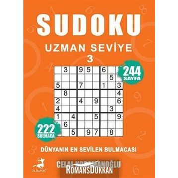 Sudoku Uzman Seviye 3 - Celal Kodomanoğlu