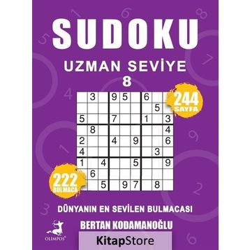 Sudoku Uzman Seviye 8 - Celal Kodamanoğlu