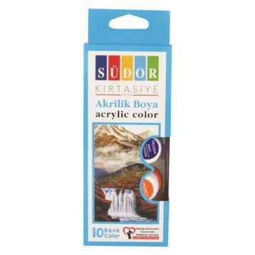 Südor 10 Renk 15 ml Cam Şişede Akrilik Boya