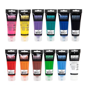 Südor 12x75 ml Akrilik Tüp Set