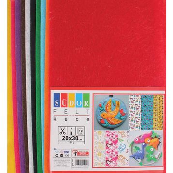 Südor 20 X 30 Cm 10 Renkli 180 Gr Keçe