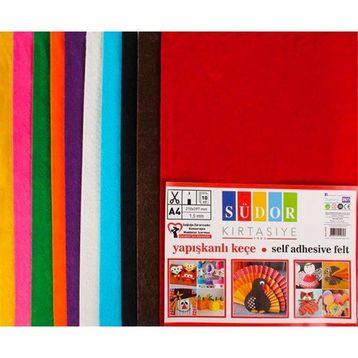 Südor 20x30 10 Renk Yapışkanlı Keçe
