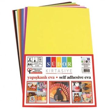 Südor 20x30 CM 10 Renk Yapışkanlı Eva