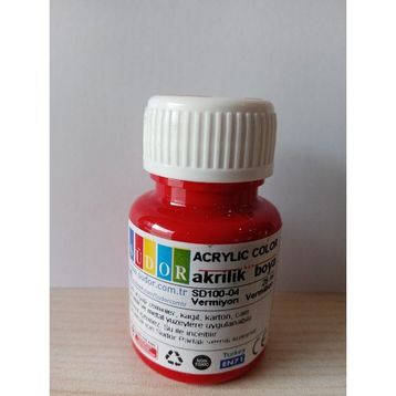 Südor 25 ml Kırmızı Akrilik Boya