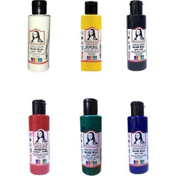 Südor 5785417 N:MA125-X6-1 Ana Renkler 6x125 ML Monalisa Akrilik Boya Seti