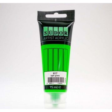 Südor 75 ml Tüp 617 Açık Yeşil Akrilik Boya