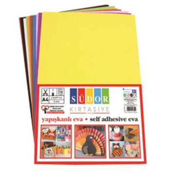 Südor A4 10 Renk Yapışkanlı Eva
