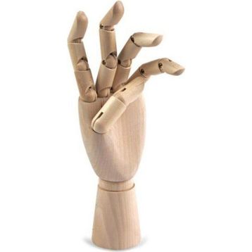Südor Ahşap El 20 cm Kadın Sol Model