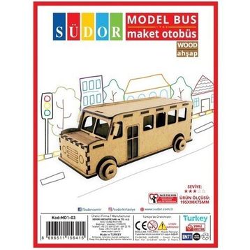 Südor Ahşap Maket Otobüs