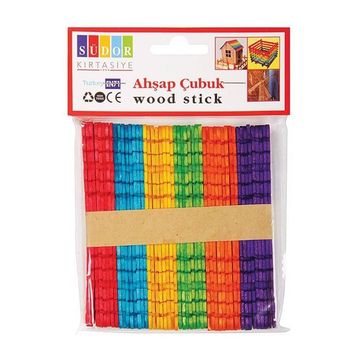 Südor Geçmeli Renkli Ahşap Çubuk