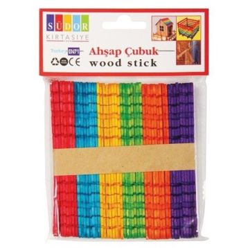Südor Geçmeli Renkli Ahşap Çubuk