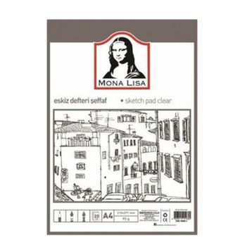 Südor Mona Lisa Şeffaf 95 gr 20 Yaprak Eskiz Defteri