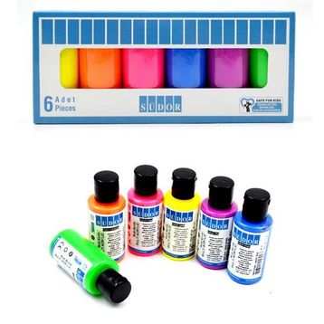 Südor SD116F Neon Fosforlu Set 6x40 ml Multi Akrilik Boya