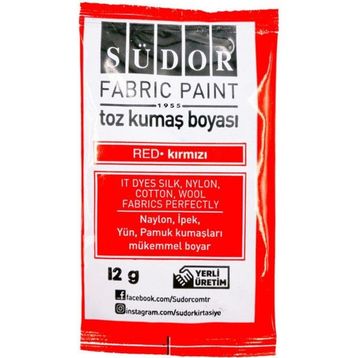 Südor Toz Kırmızı Kumaş Boyası
