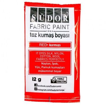 Südor Toz Kırmızı Kumaş Boyası