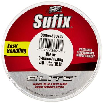 Sufix Elite Monofilament Clear 0.28 mm 6.6 Kg 300 m Olta Misinası