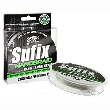 Sufix Nano Braid Aqua Camo 0.10 mm 5 kg 100 m İp Olta Misinası