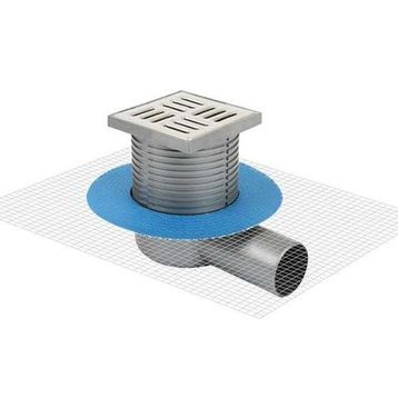 Sukar Line 10x10 cm Q50 Yandan 10 Çelik Muf Çizgili Yalıtımlı Yer Süzgeci