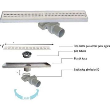 Sukar LINE/4E 60 cm Cube Izgaralı Süzgeç