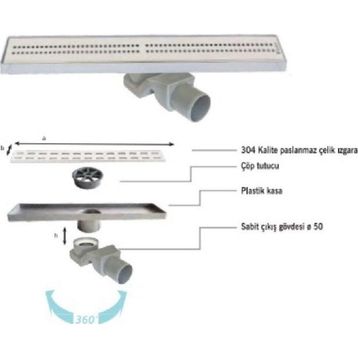 Sukar LINE/4E 60 cm Cube Izgaralı Süzgeç