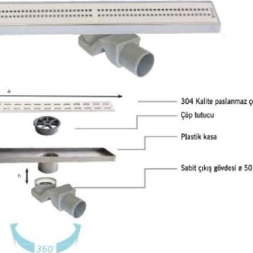 Sukar LINE/4E 60 cm Cube Izgaralı Süzgeç