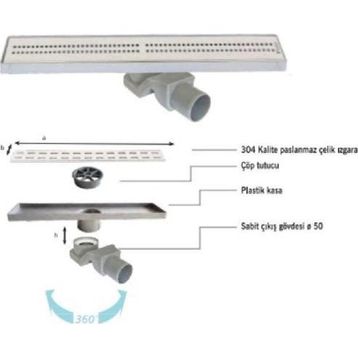 Sukar LINE/4E 60 cm Cube Izgaralı Süzgeç